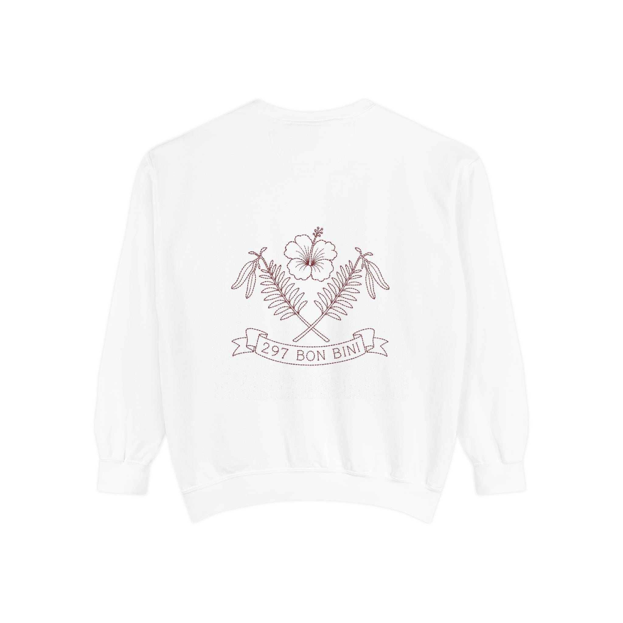Aruba 297 Bon Bini Crest Redwork Sweatshirt