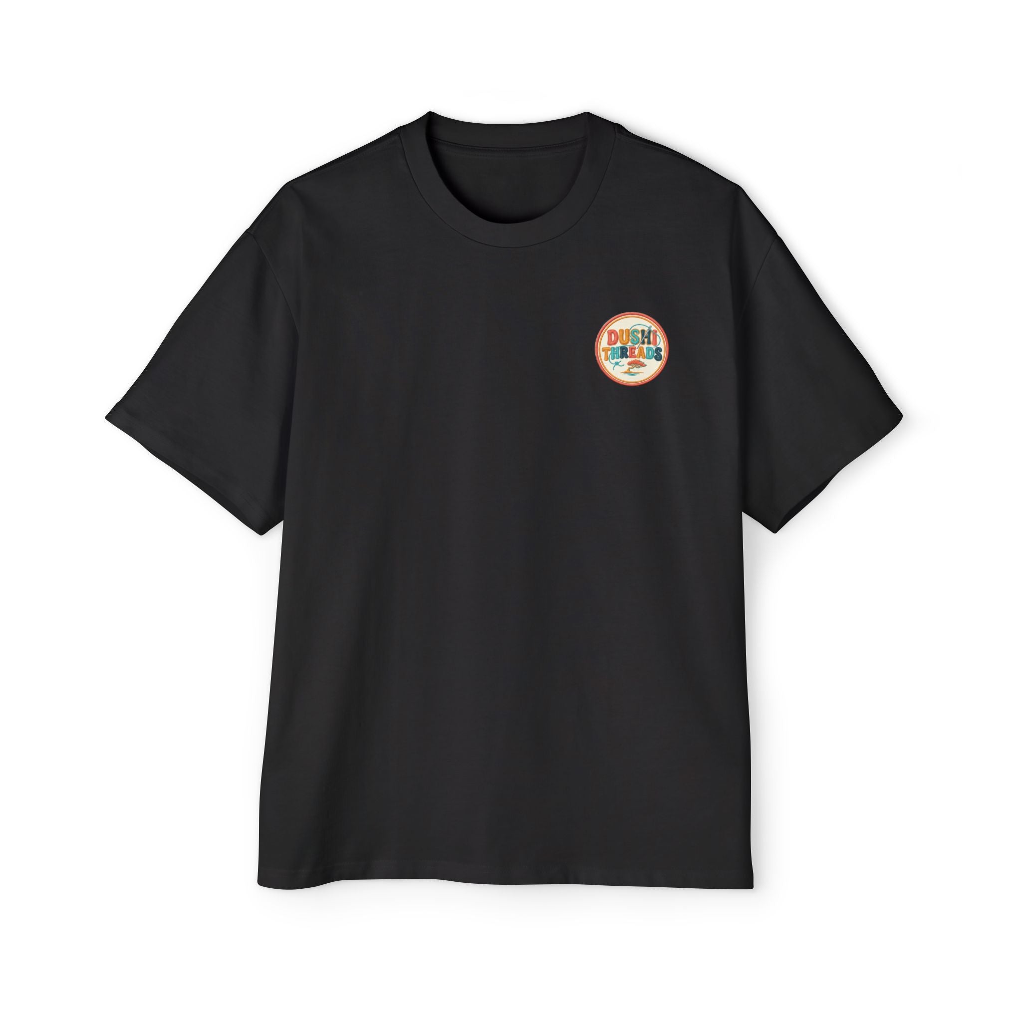 Retro Surf Logo Tee.  'Dublin Surf Co.' Chest Graphic Oversized Men’s T-Shirt