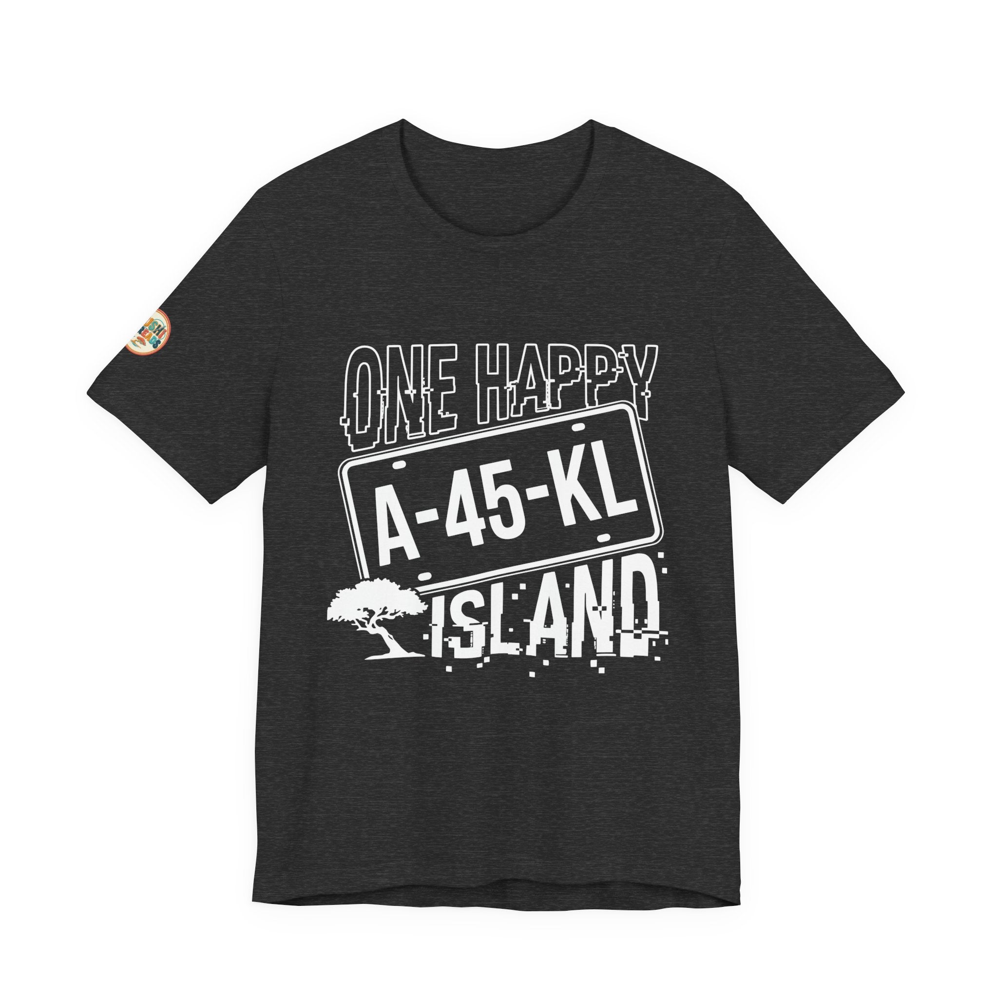 One Happy Island License Plate Tee
