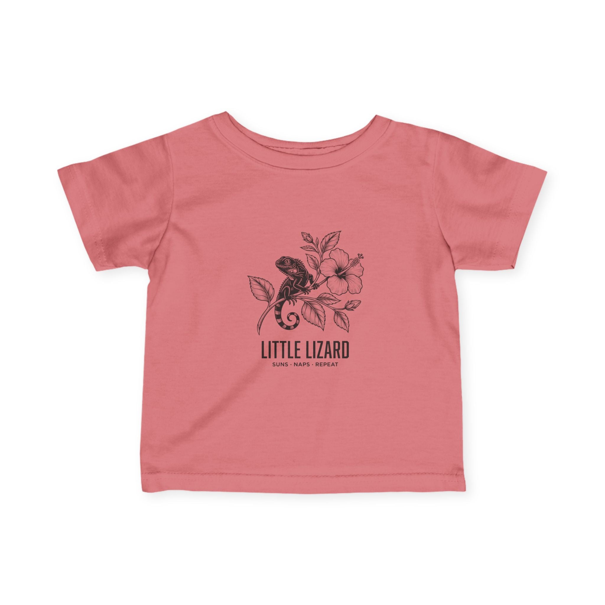 Aruba Little Lizard Hibiscus Baby Tee
