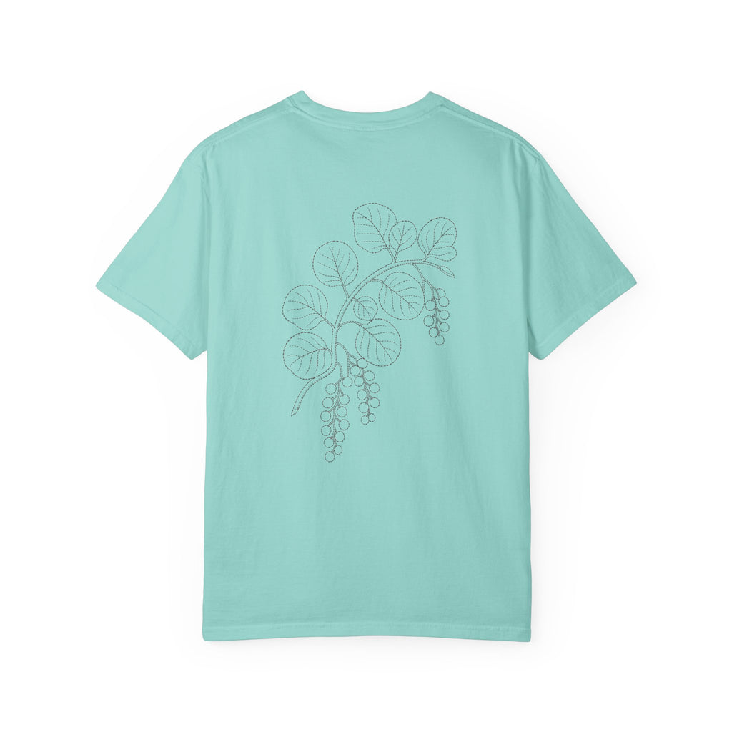 Aruba Sea Grape Branch Redwork Tee
