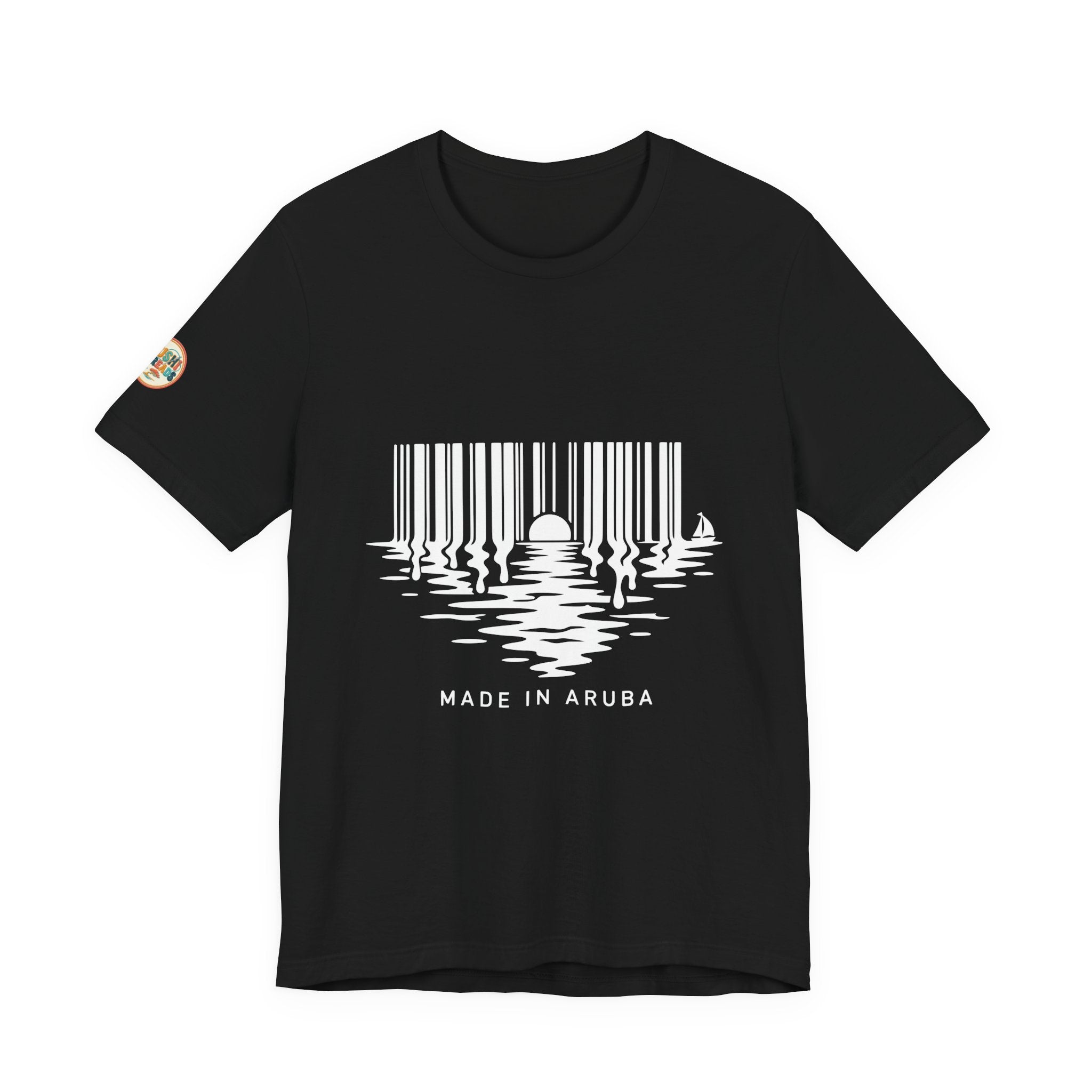 Made in Aruba Barcode Sunset Tee