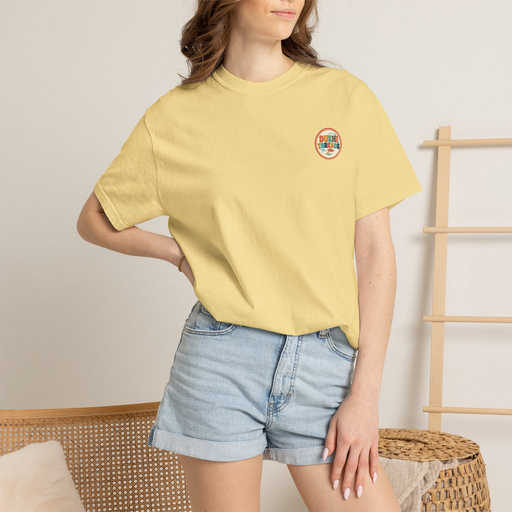 Aruba Sea Grape Branch Redwork Tee