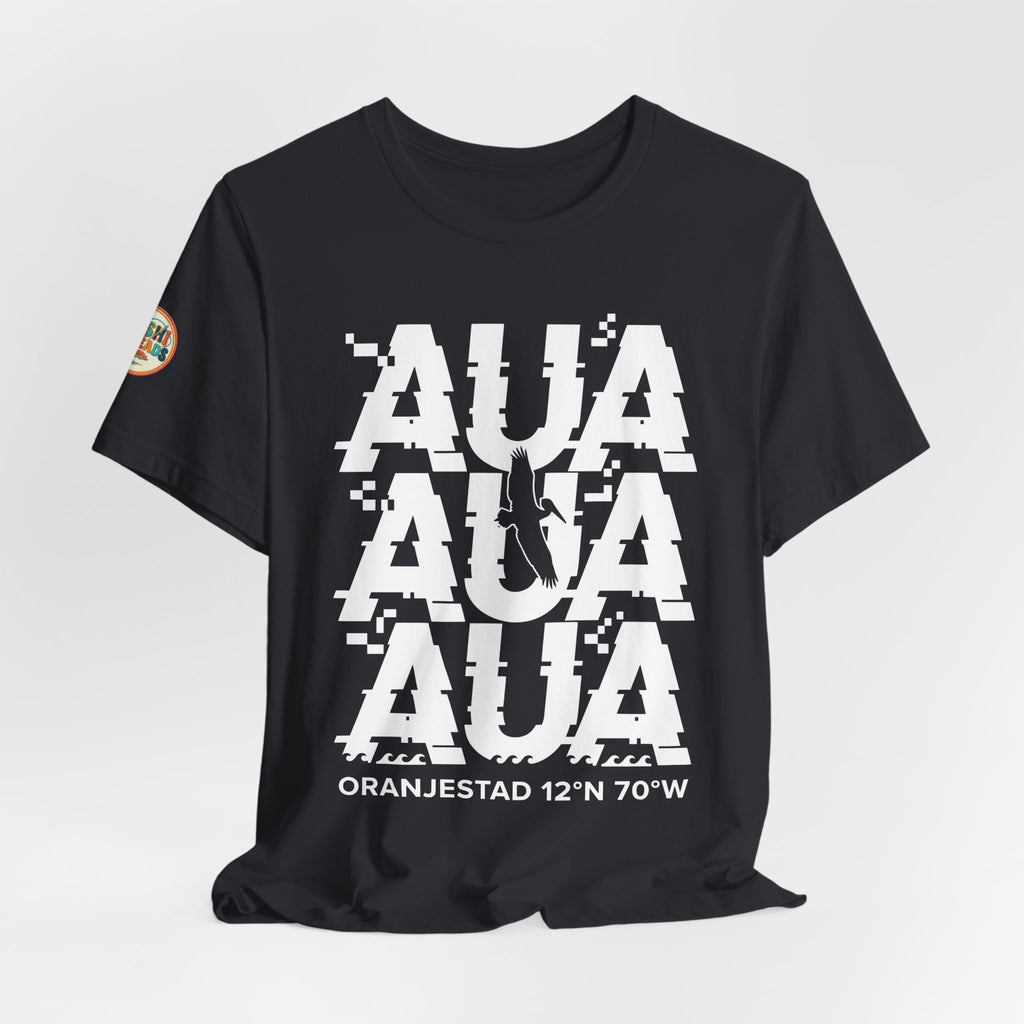 AUA Airport Code Glitch Tee