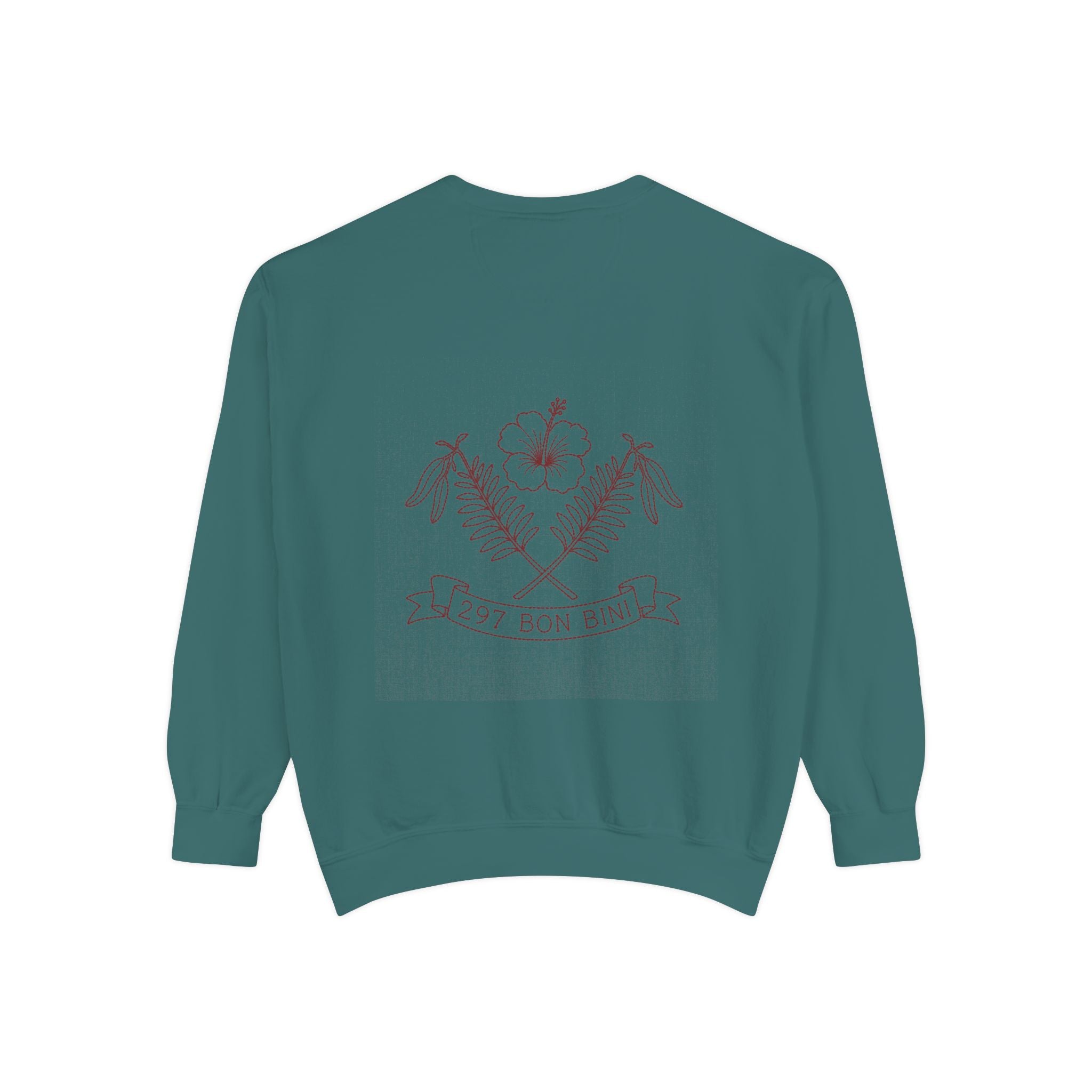 Aruba 297 Bon Bini Crest Redwork Sweatshirt