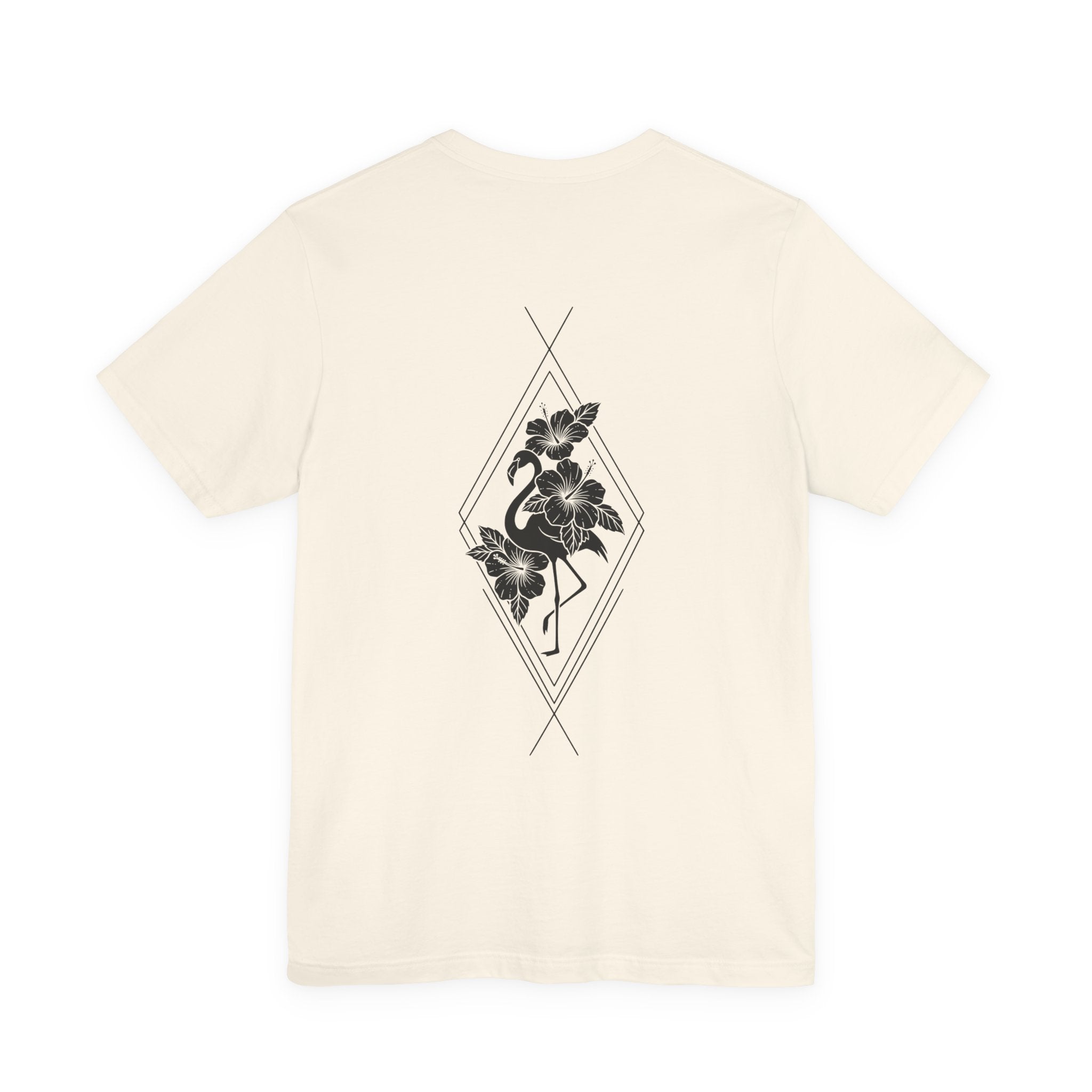 Flamingo & Hibiscus Diamond Tee