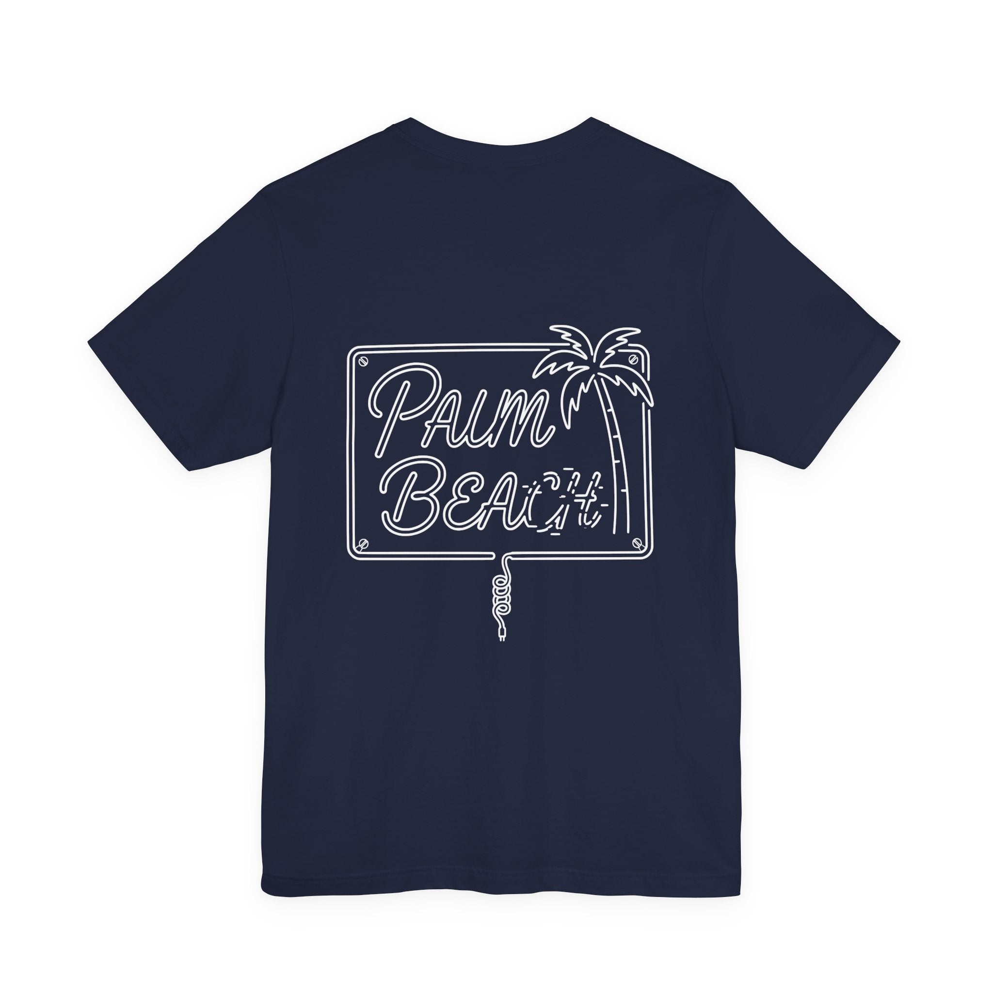 Palm Beach Aruba Neon Tee in Navy — view