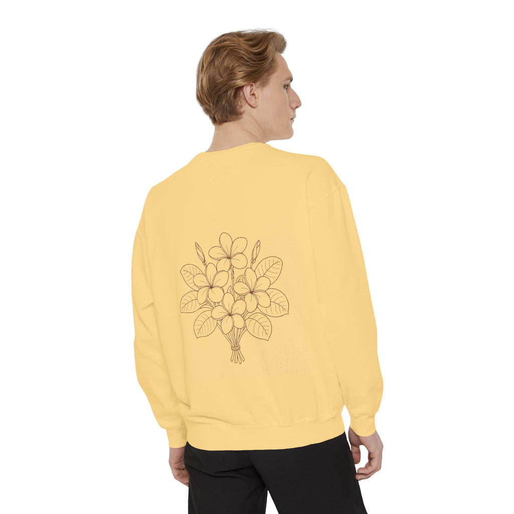Aruba Frangipani Posy Redwork Sweatshirt