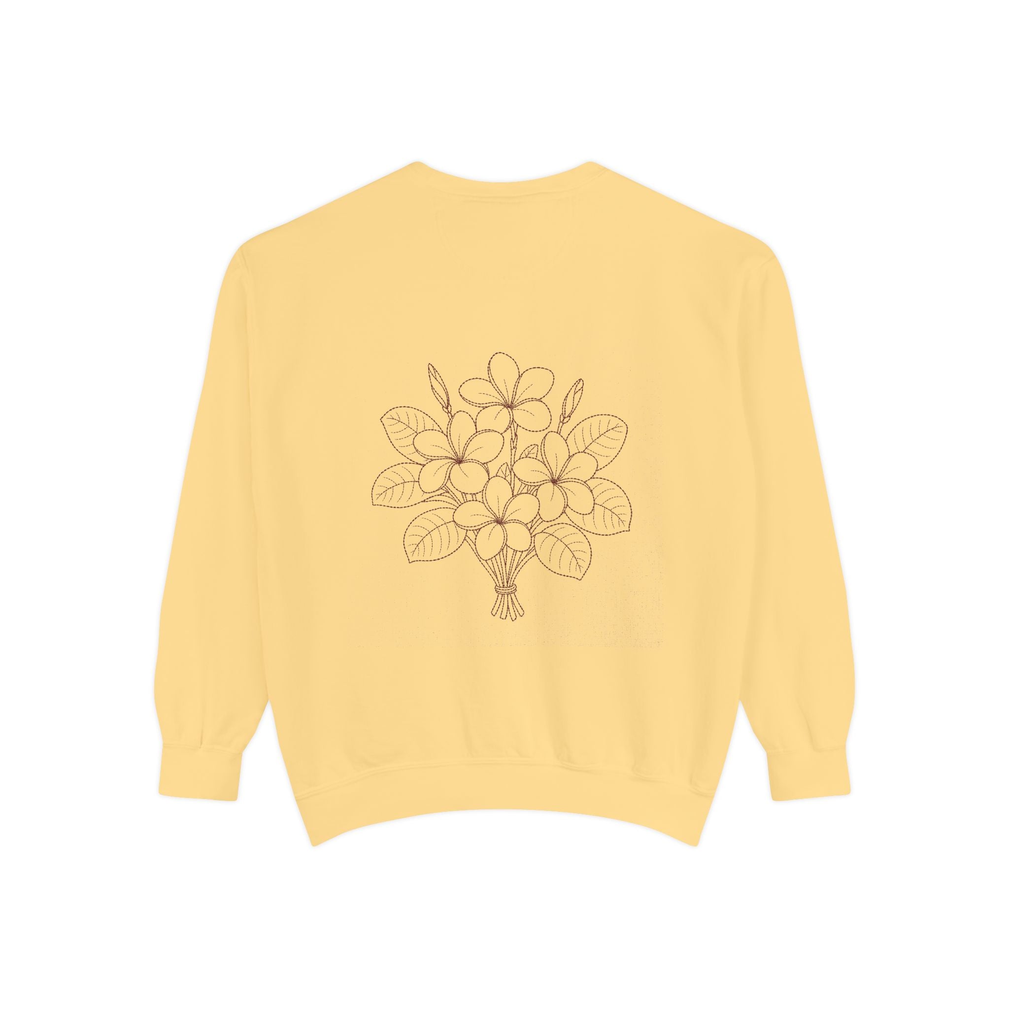 Aruba Frangipani Posy Redwork Sweatshirt