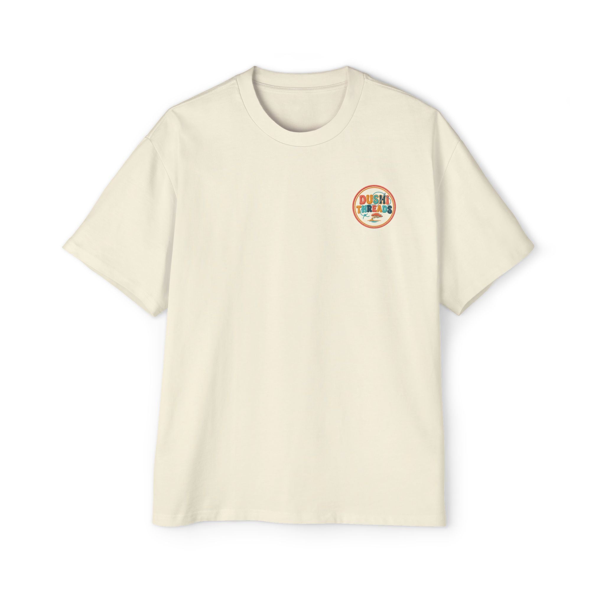 Retro Surf Logo Tee.  'Dublin Surf Co.' Chest Graphic Oversized Men’s T-Shirt
