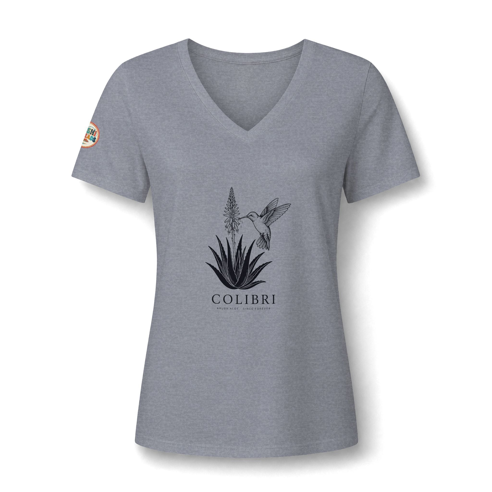 Aruba Colibri Hummingbird V-Neck Tee