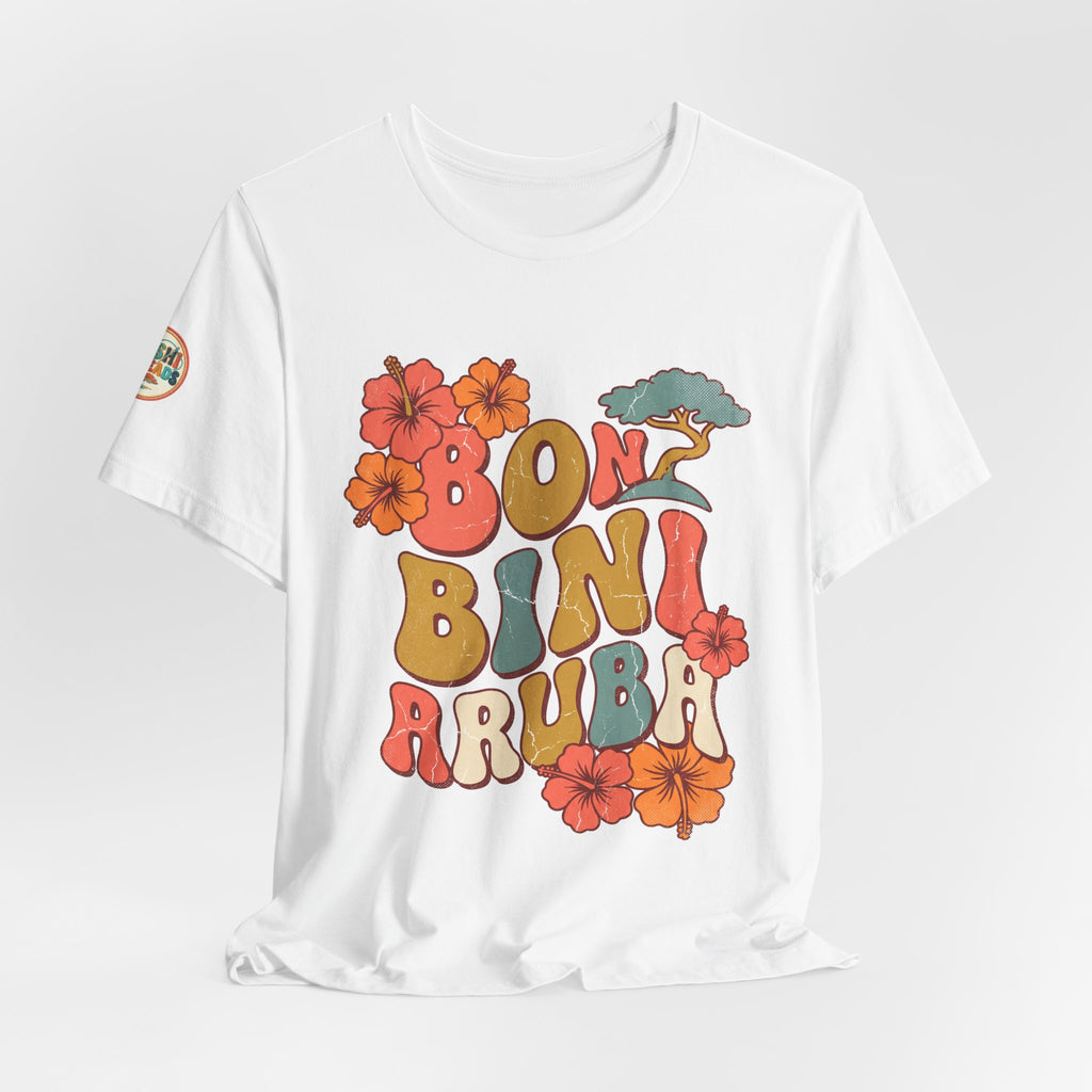 Bon Bini Aruba Retro Groovy Tee
