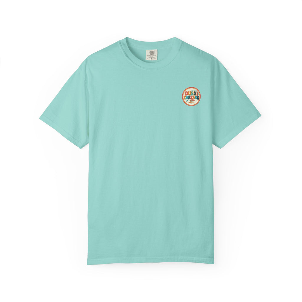 Aruba Frangipani Posy Redwork Tee
