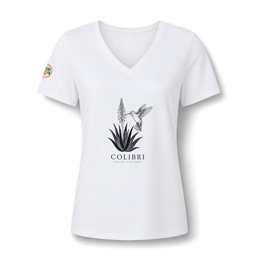 Aruba Colibri Hummingbird V-Neck Tee