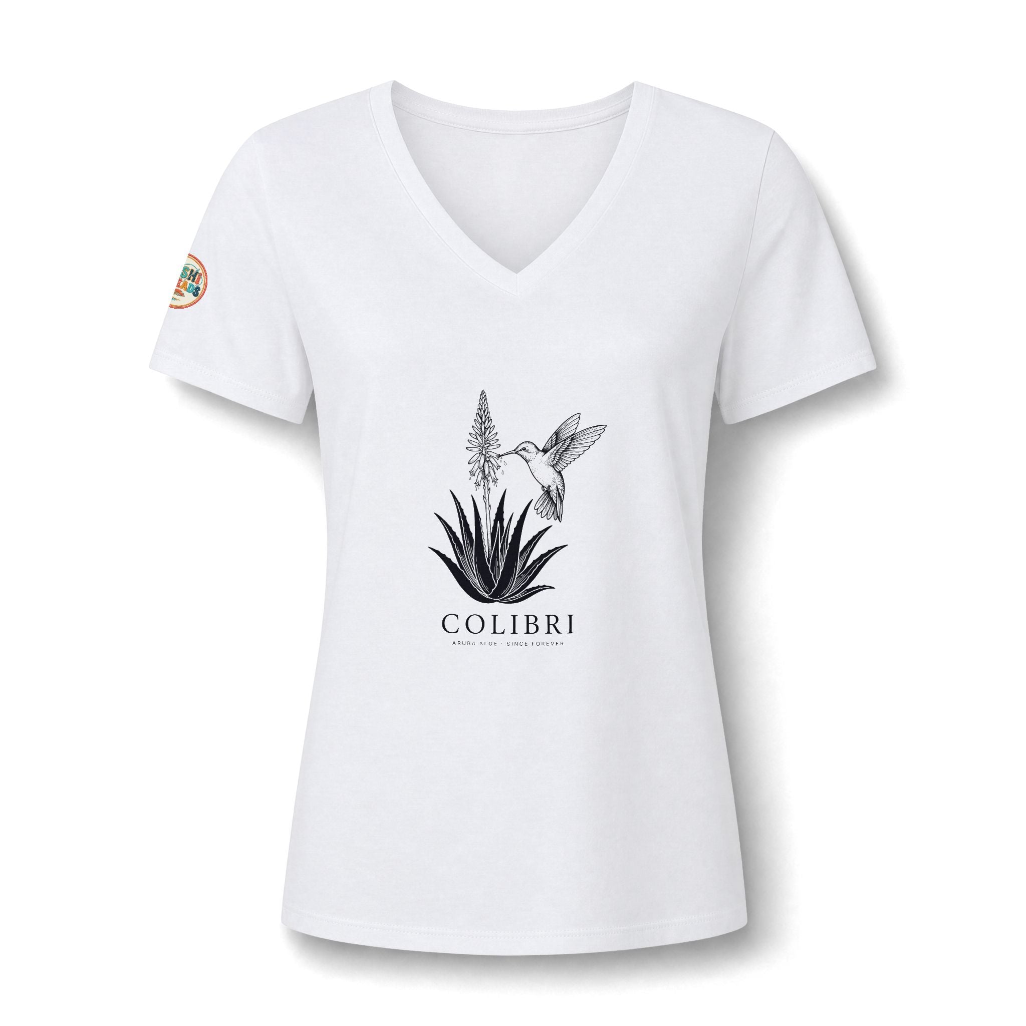 Aruba Colibri Hummingbird V-Neck Tee