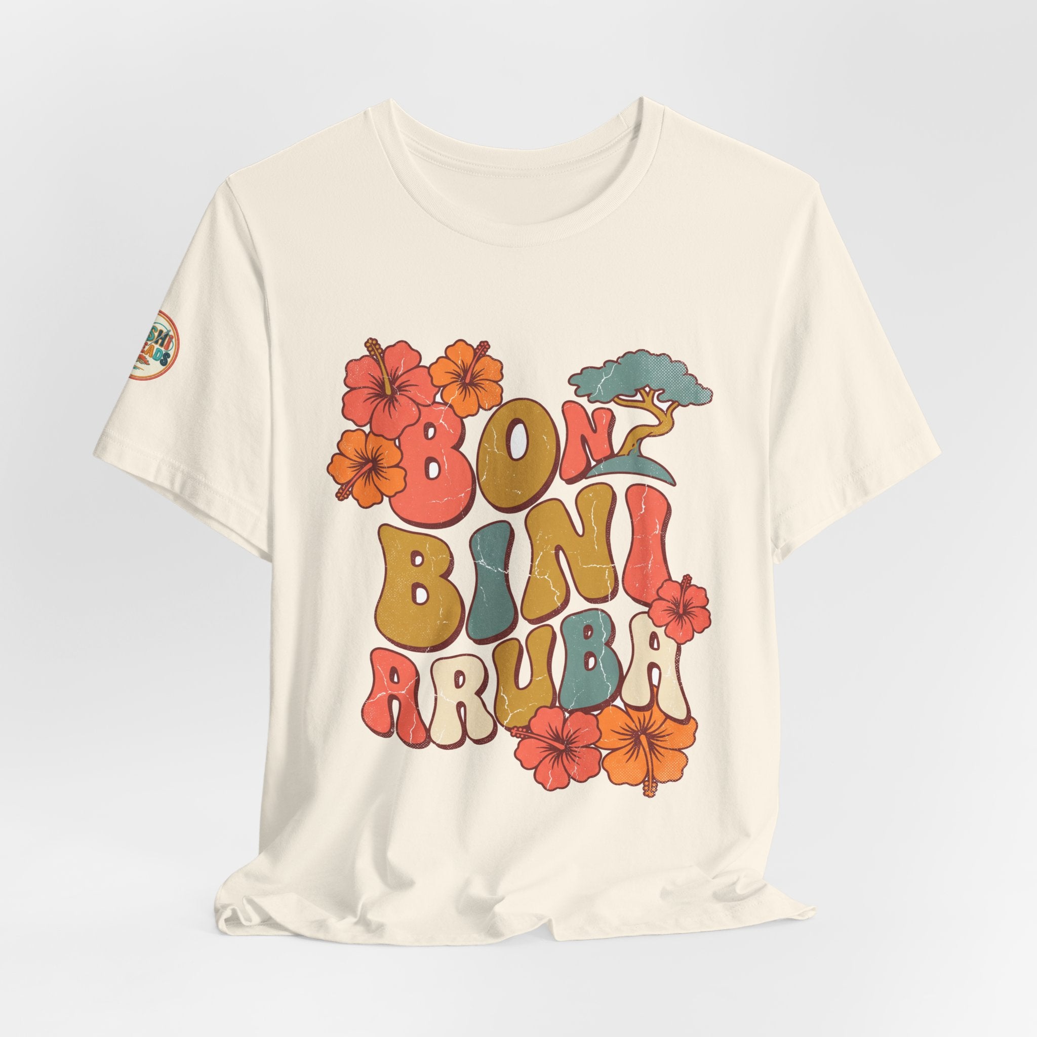 Bon Bini Aruba Retro Groovy Tee