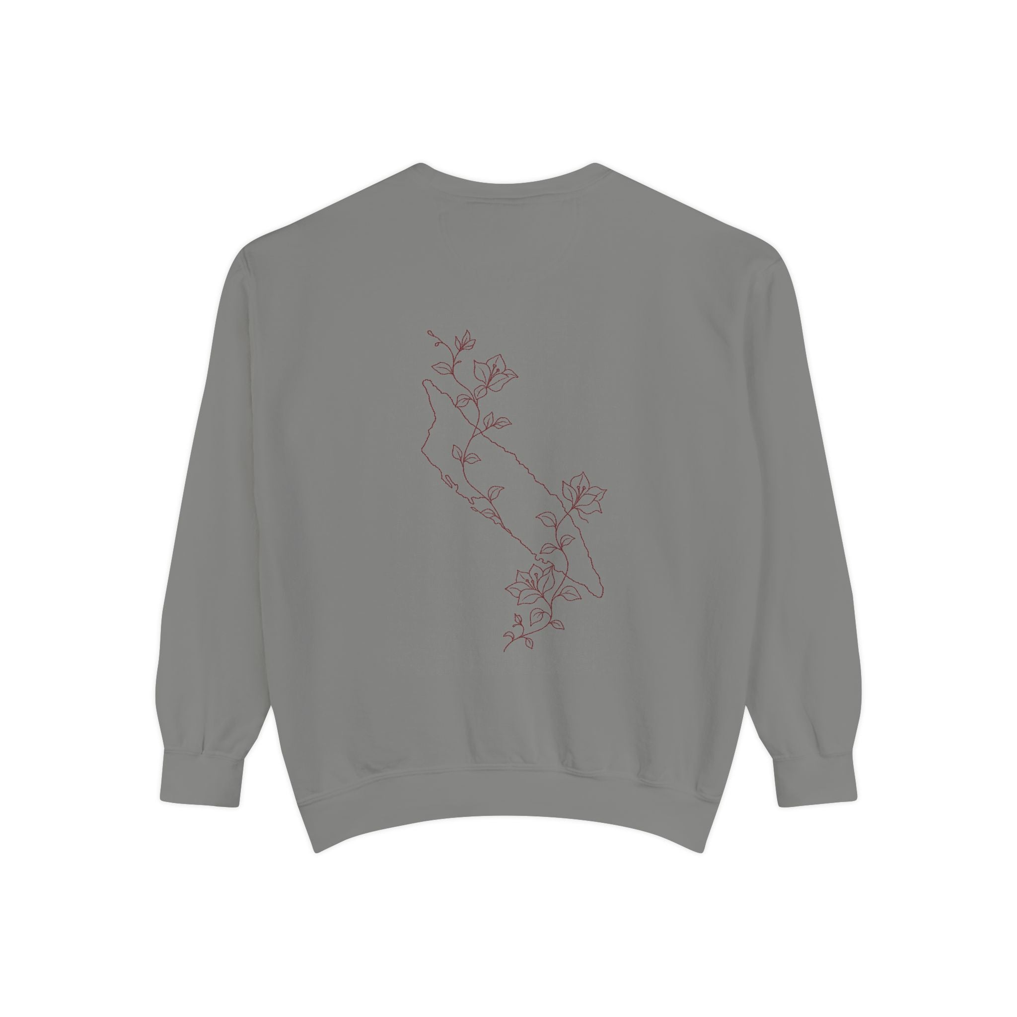 Aruba Island Vine Redwork Sweatshirt