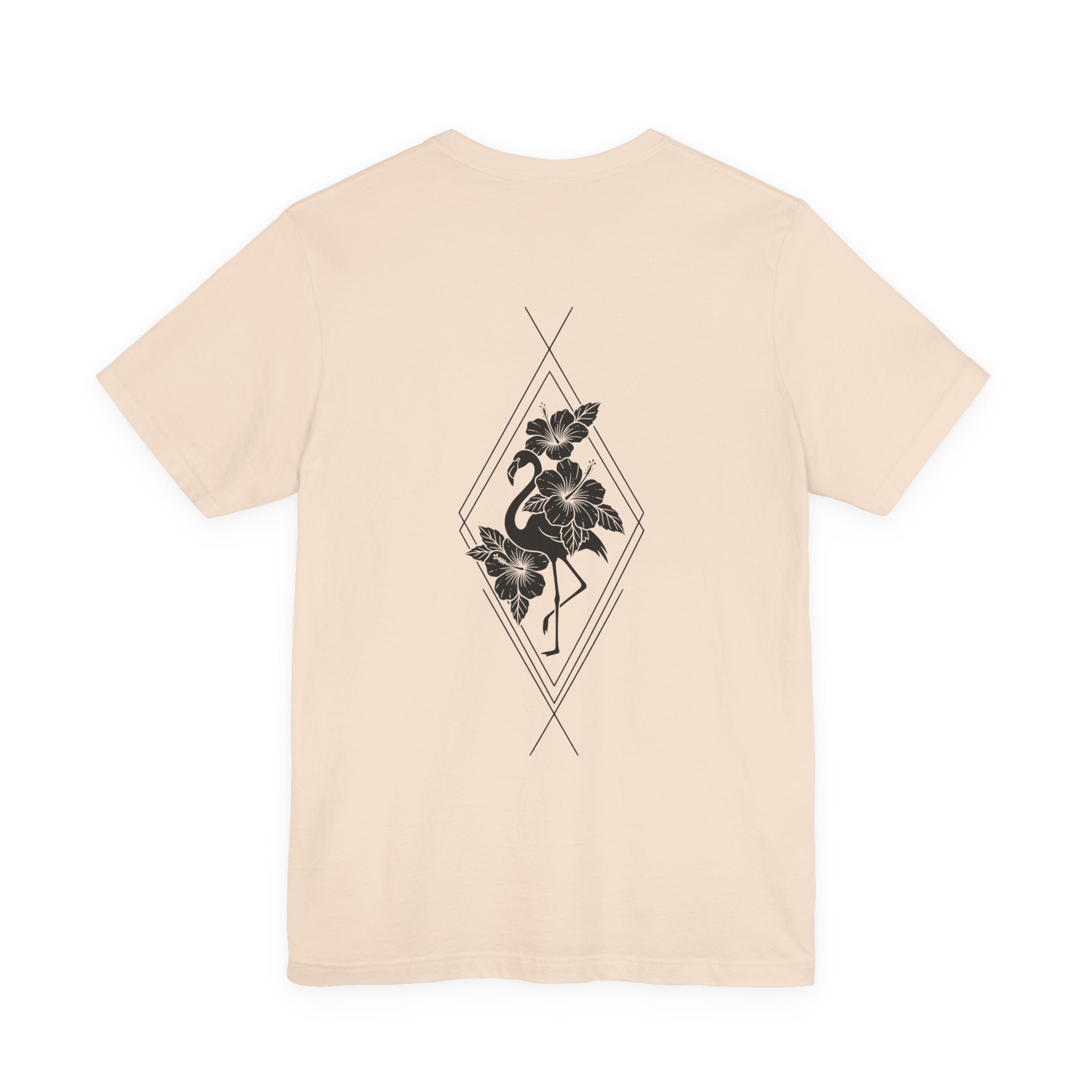 Flamingo & Hibiscus Diamond Tee