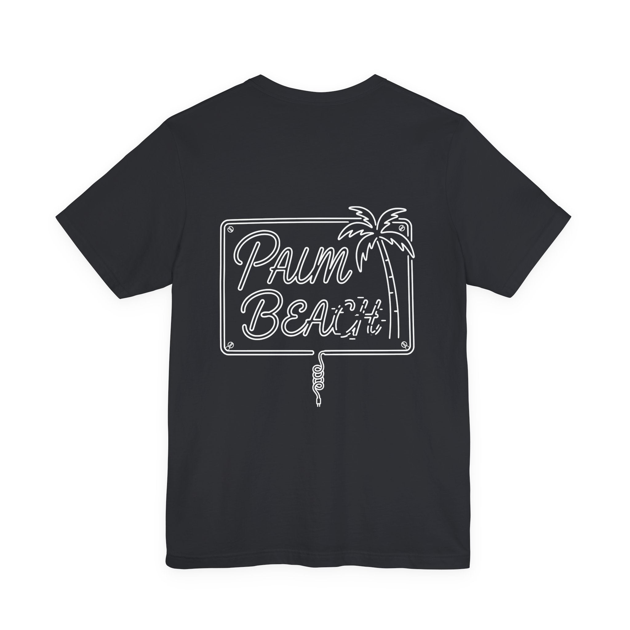 Palm Beach Aruba Neon Tee in Vintage Black — view