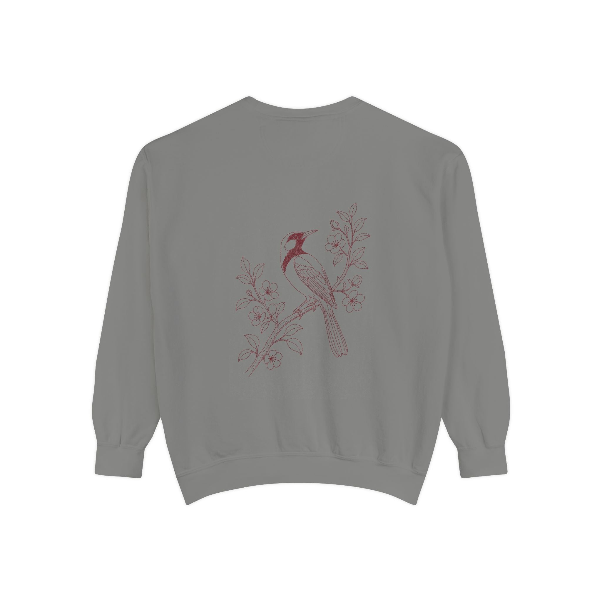 Aruba Trupial on Branch Redwork Sweatshirt