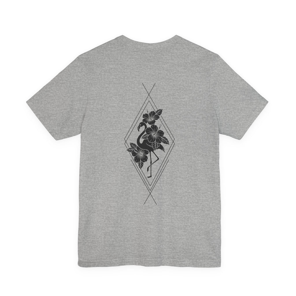 Flamingo & Hibiscus Diamond Tee