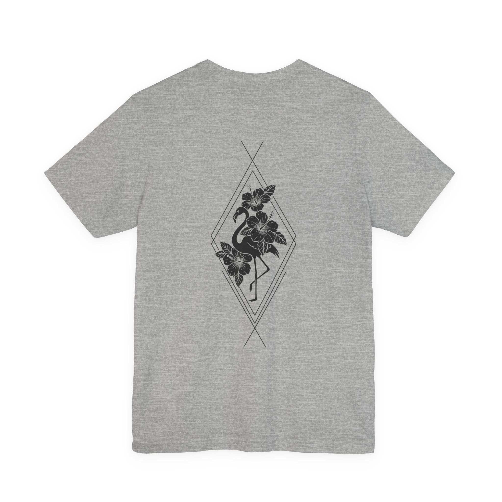 Flamingo & Hibiscus Diamond Tee