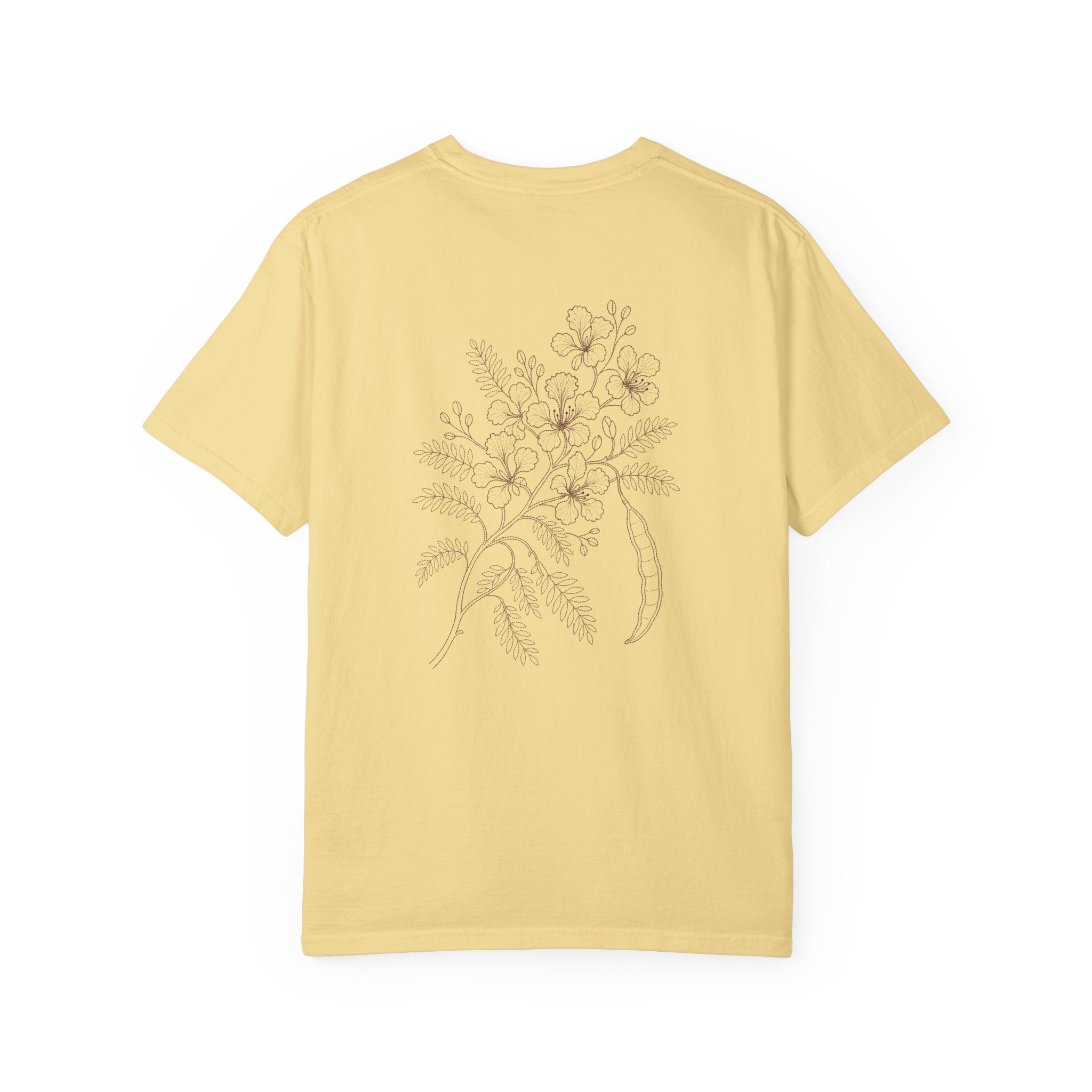 Aruba Flamboyant Flame Tree Redwork Tee