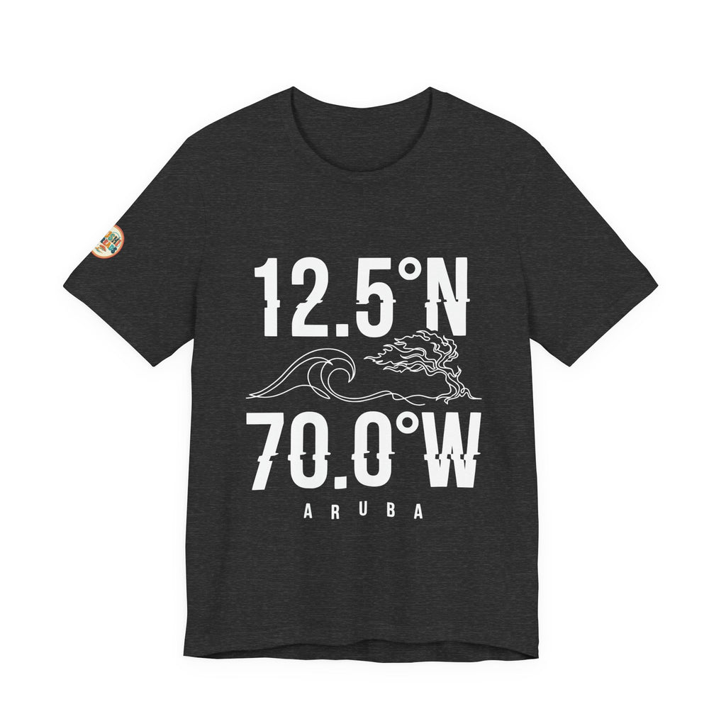 Aruba Coordinates Wave Tee in Dark Grey Heather