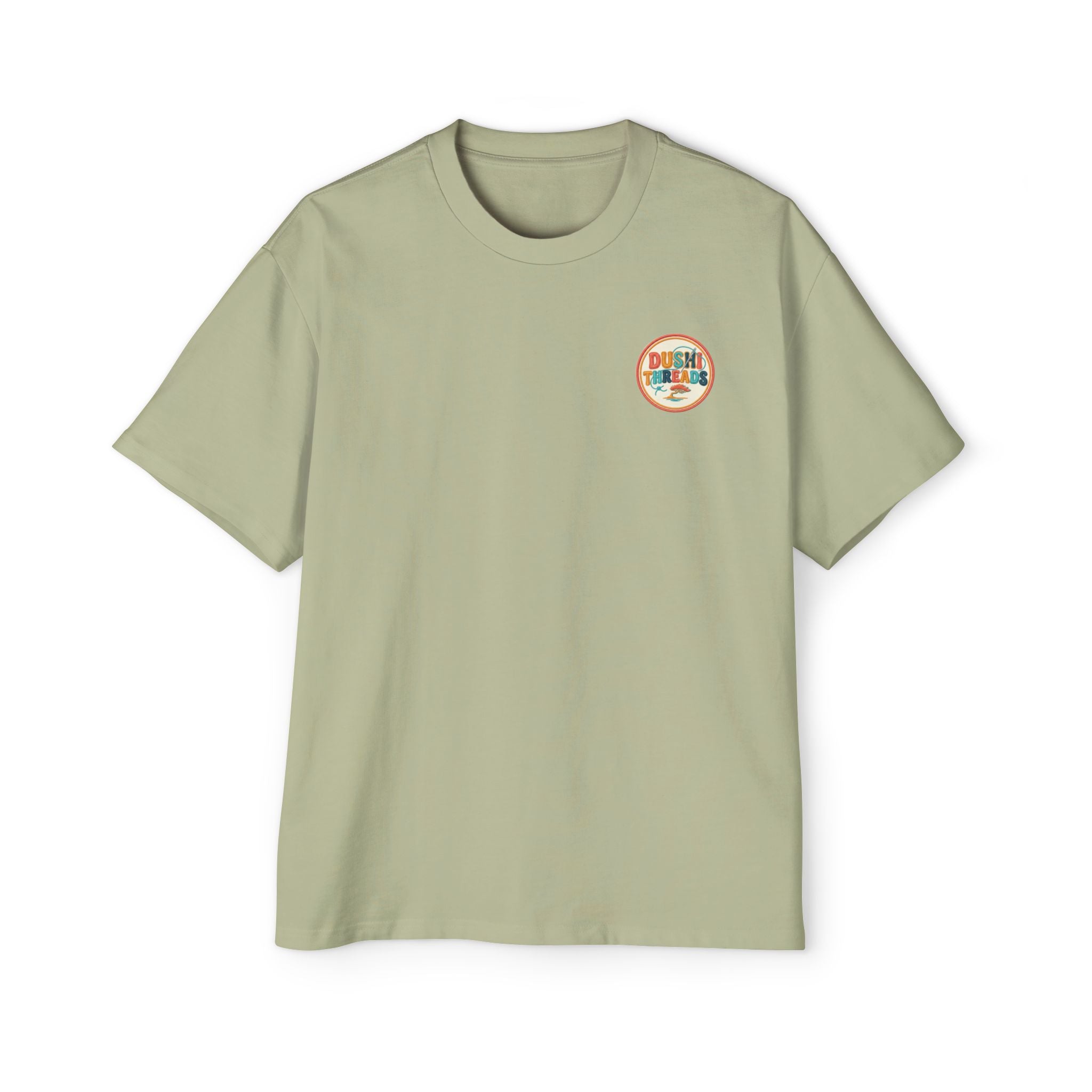 Retro Surf Logo Tee.  'Dublin Surf Co.' Chest Graphic Oversized Men’s T-Shirt