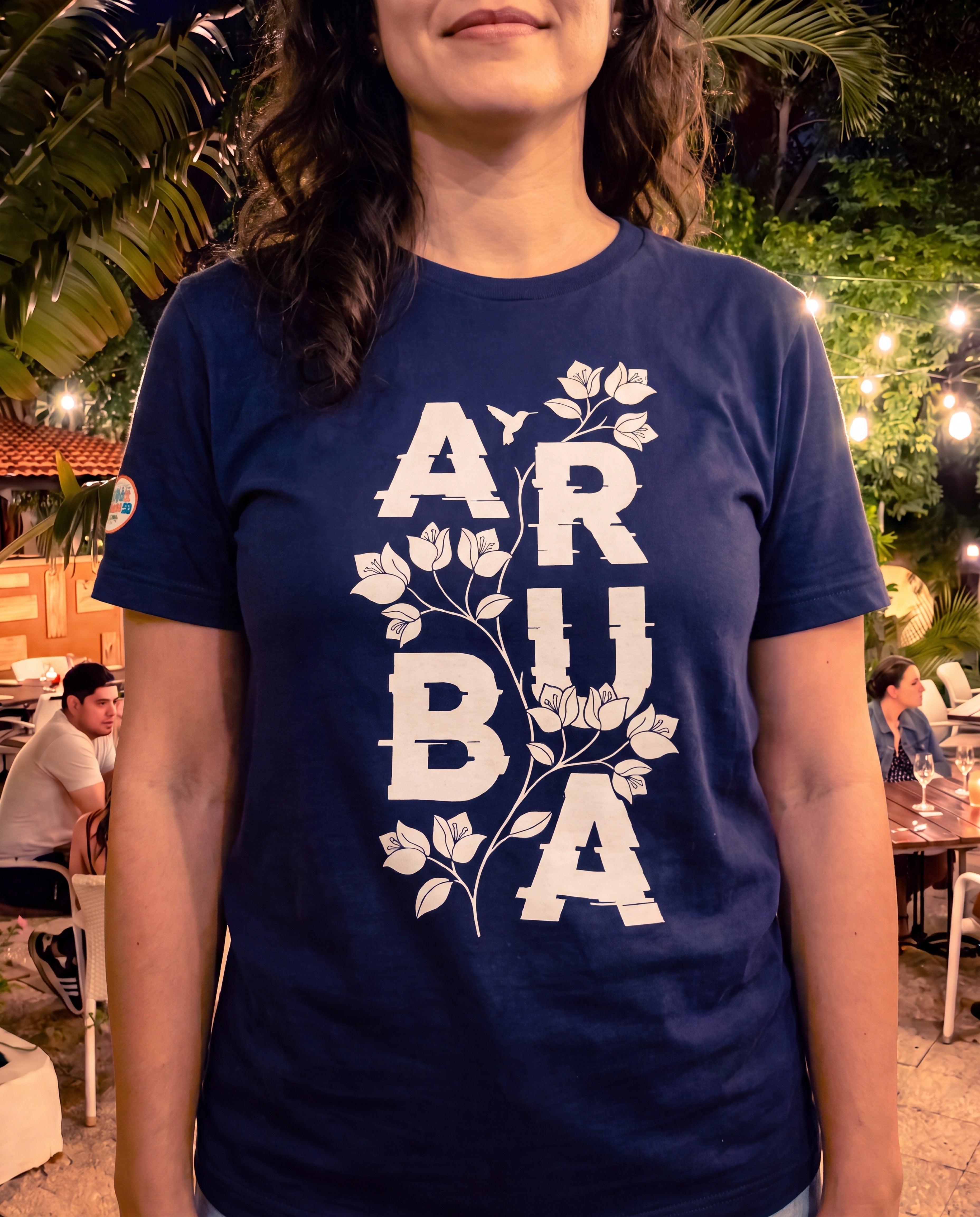Aruba Bougainvillea Spine Tee · alternate view ·