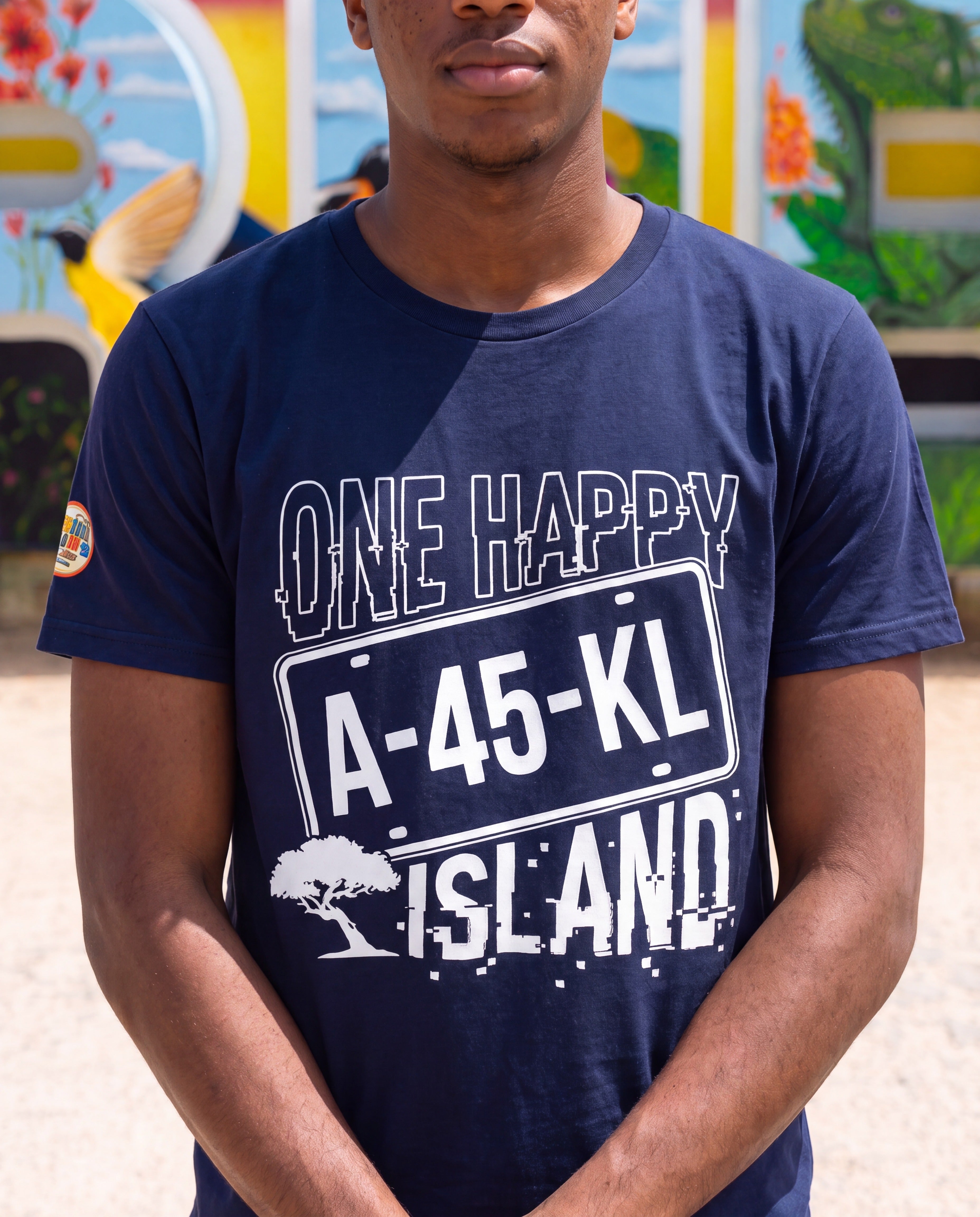 One Happy Island License Plate Tee · alternate view ·