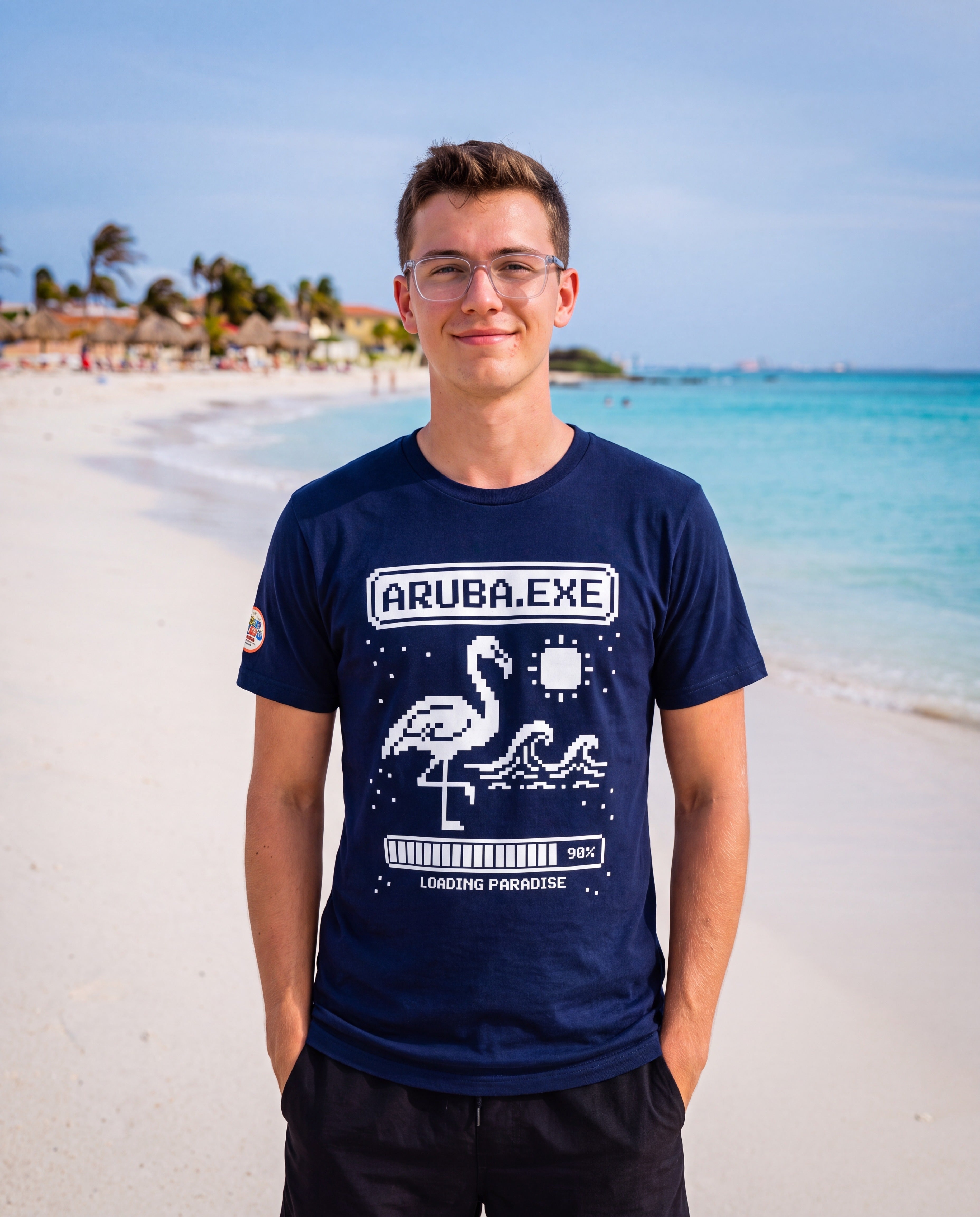 Aruba.exe Pixel Art Tee · alternate view ·