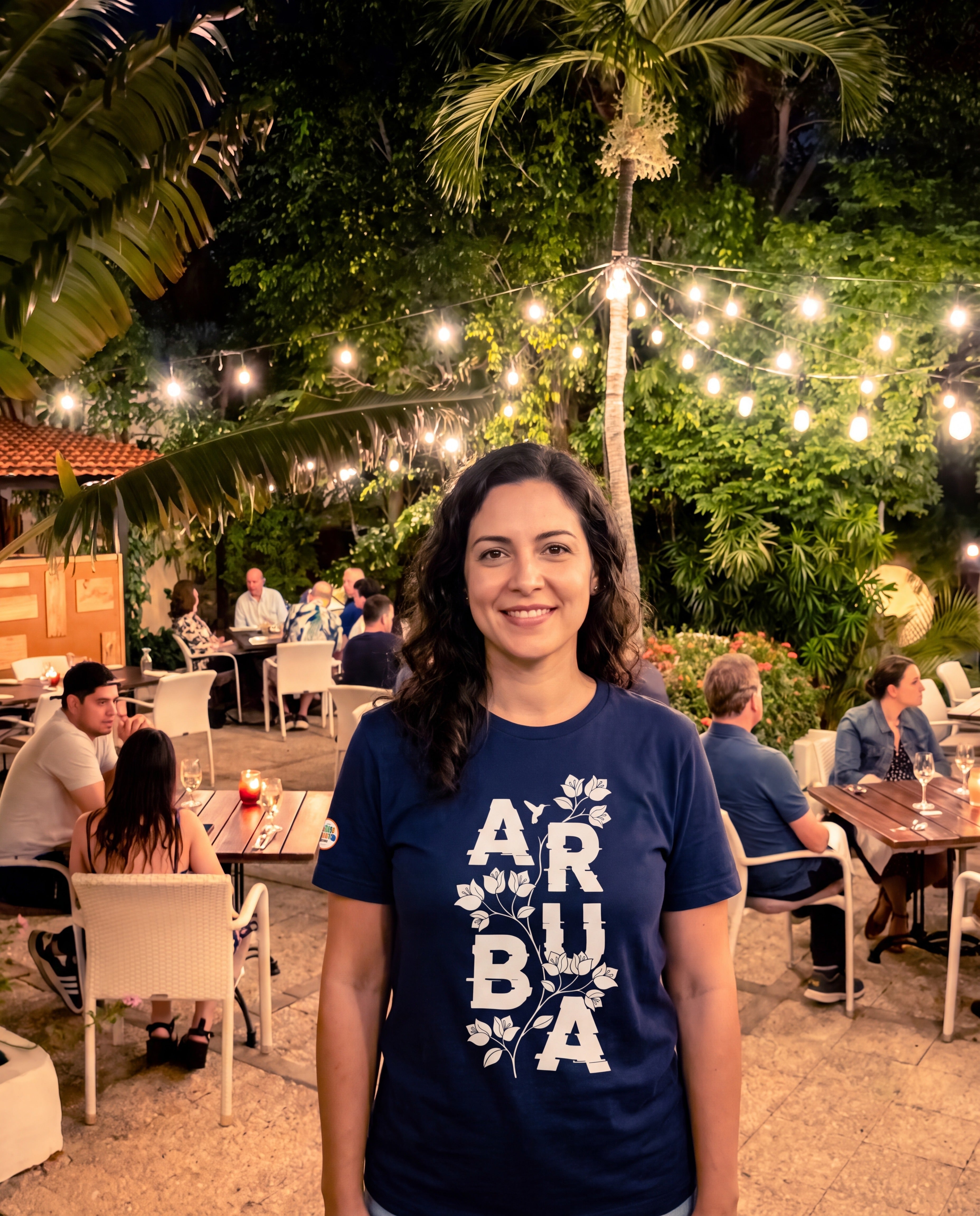 Aruba Bougainvillea Spine Tee · alternate view ·