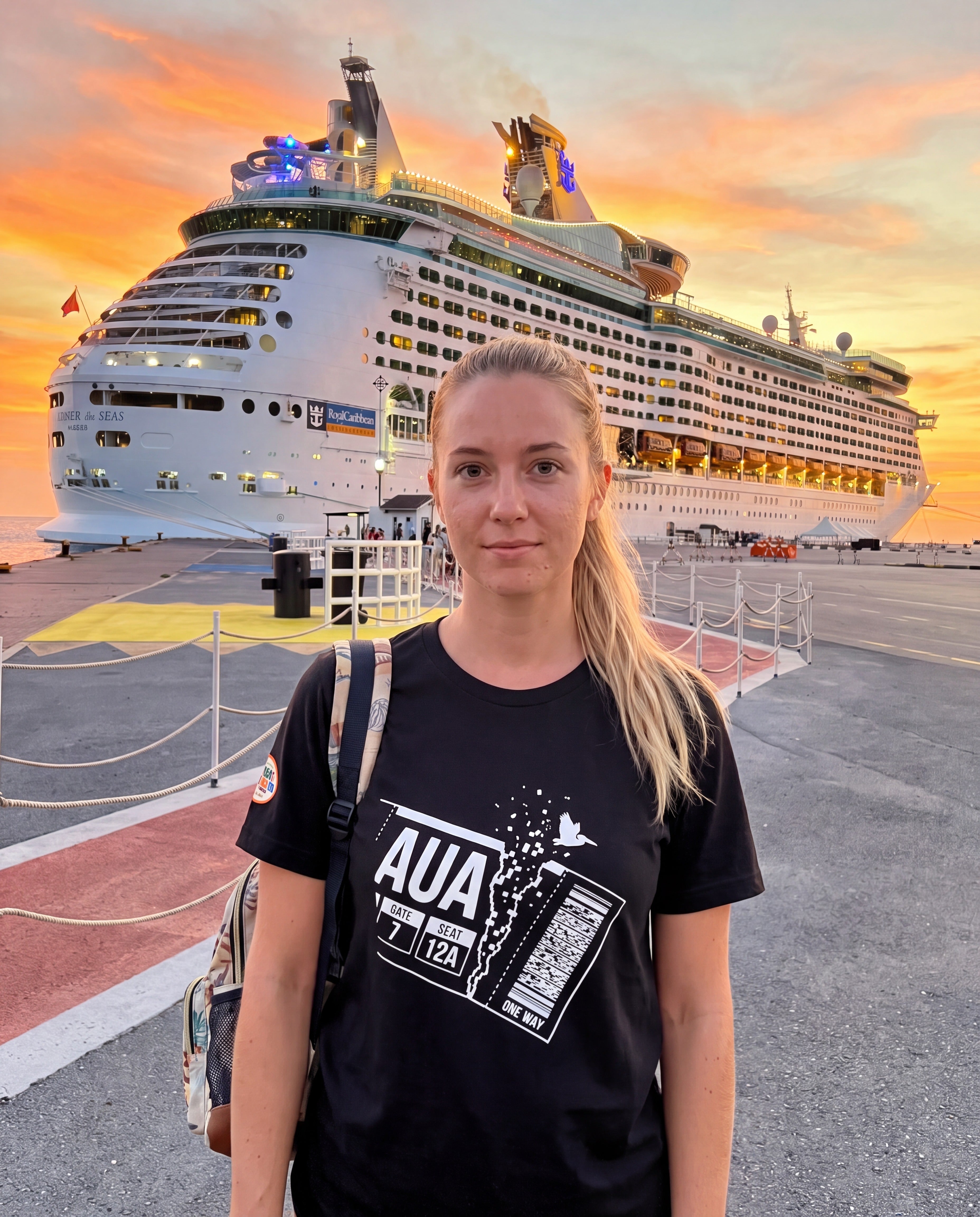 AUA Aruba Boarding Pass Tee · alternate view ·