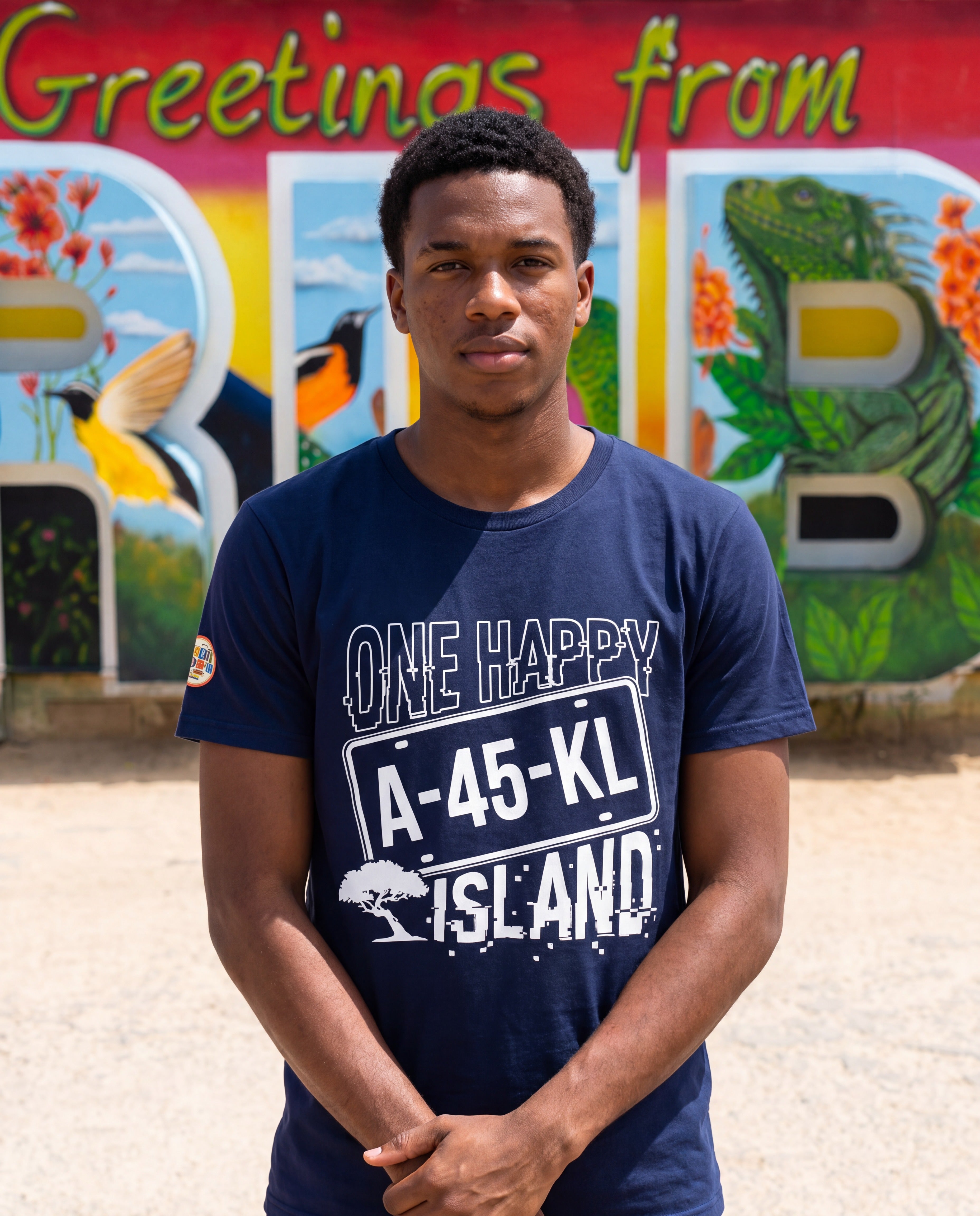 One Happy Island License Plate Tee · alternate view ·