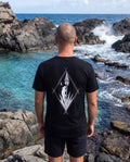 Aruba Iguana & Aloe Tee worn on location in Aruba
