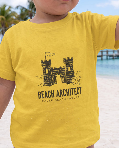 Aruba Beach Architect Sandcastle Baby Tee, product view