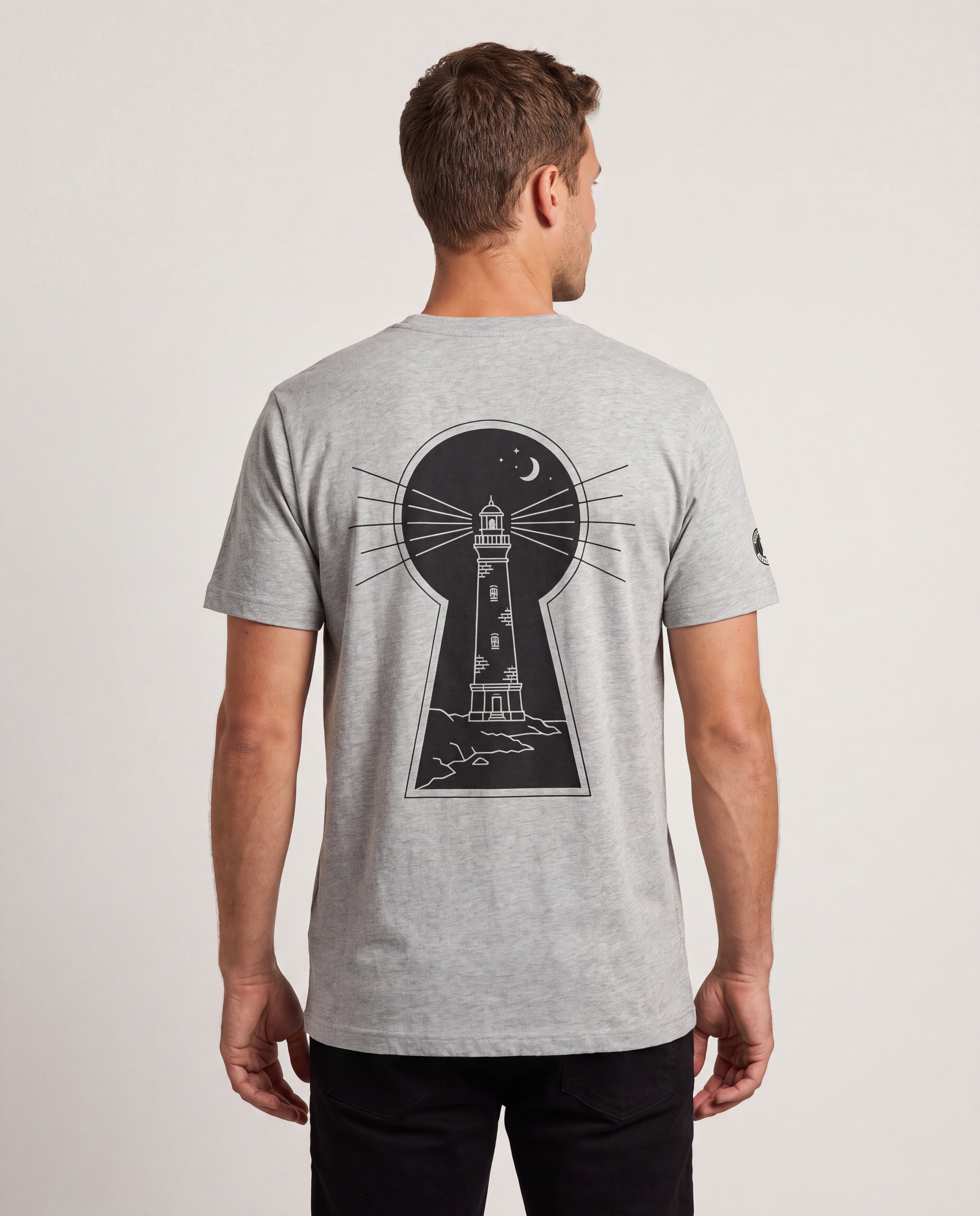 Model wearing the Aruba California Lighthouse Tee